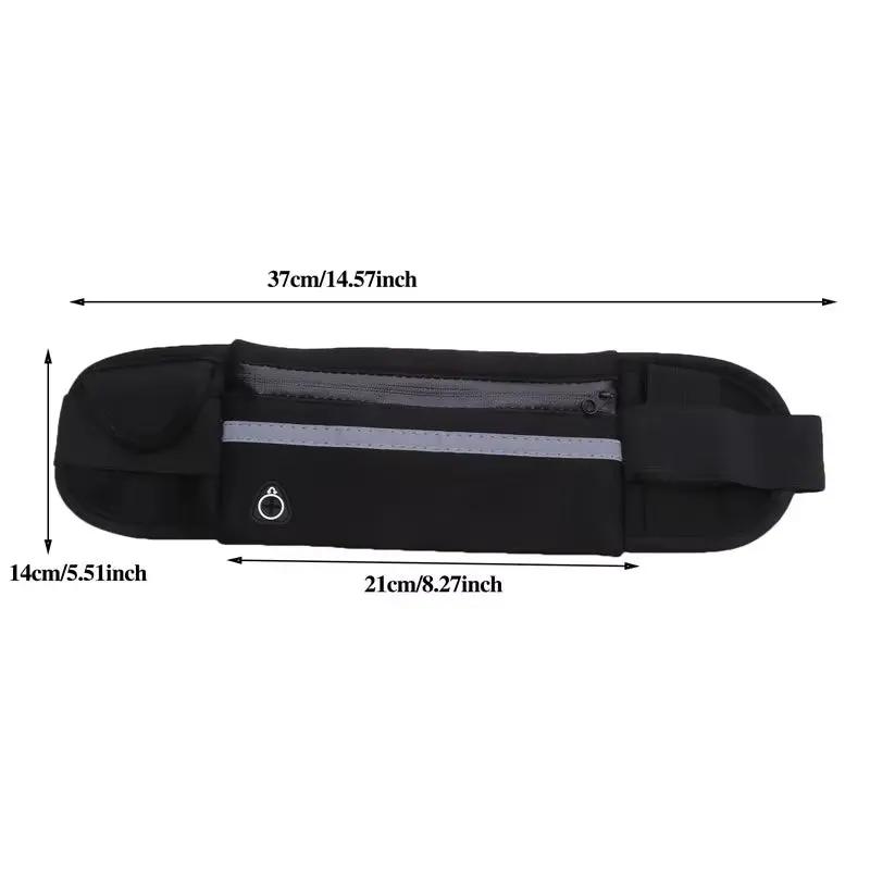 Sport Running Waist Bag for Women Men Comfortable Gym Fanny Bag Safty Tape Cycling Phone Case Running Belt