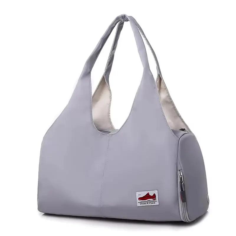 Women'S Bag Nylon Yoga Mat Carry Shoulder Handbag Ladies Academy Female Travel Bolsas Duffle Shoe Bags for Gym Sports Fitness