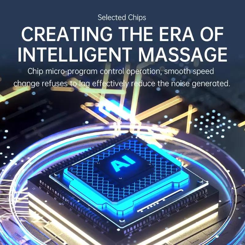 Massage Gun Deep Tissue, Muscle Fascia Gun，Muscle Massage Gun for Pain Relief with 4 Massage Heads & 6 Speeds