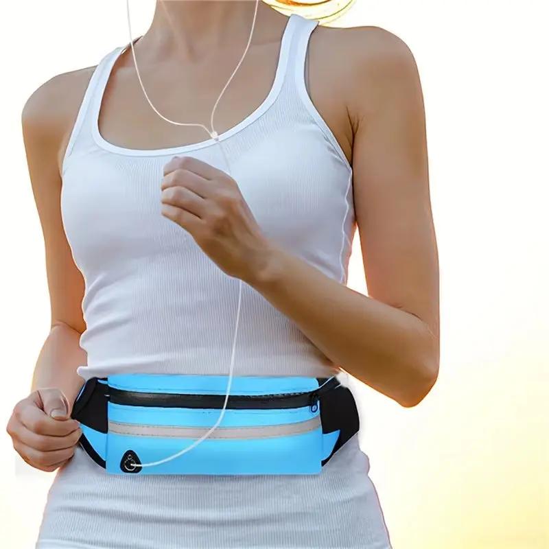 Sport Running Waist Bag for Women Men Comfortable Gym Fanny Bag Safty Tape Cycling Phone Case Running Belt