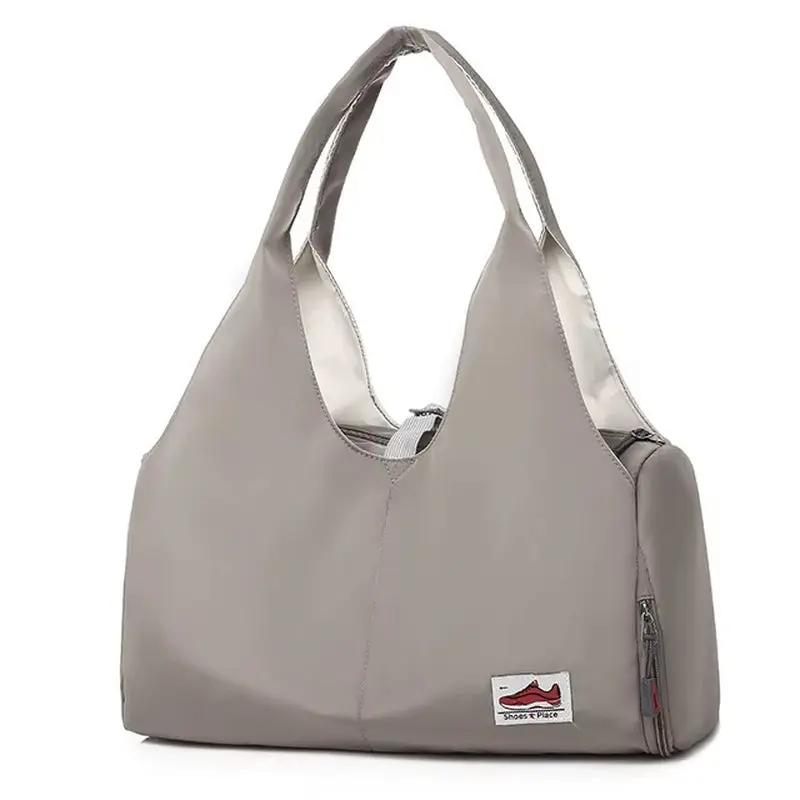 Women'S Bag Nylon Yoga Mat Carry Shoulder Handbag Ladies Academy Female Travel Bolsas Duffle Shoe Bags for Gym Sports Fitness