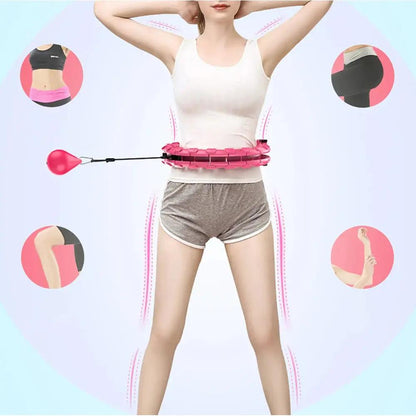 32/20/24/28 Section Adjustable Sport Hoops Abdominal Waist Exercise Detachable Hoola Massage Fitness Hoop Training Weight Loss
