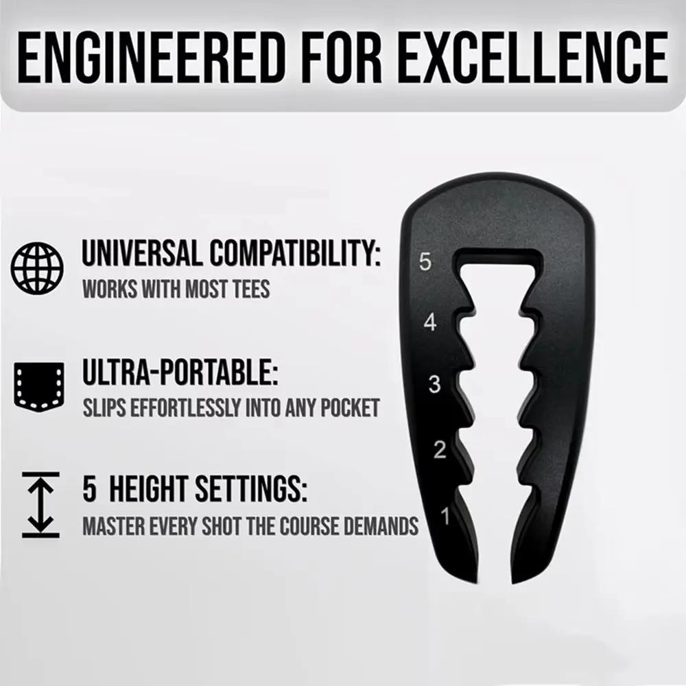 Adjustable Golf Tee Height Tool Precision Tee Height Setter for Consistent Swings, Durable Design, Easy-To-Use Golf Training Aid