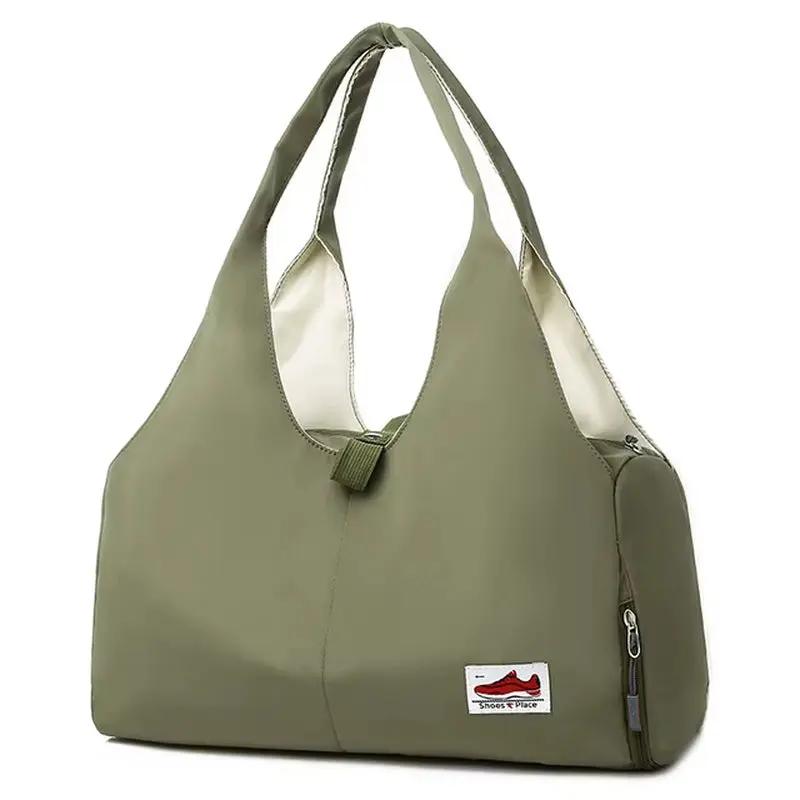 Women'S Bag Nylon Yoga Mat Carry Shoulder Handbag Ladies Academy Female Travel Bolsas Duffle Shoe Bags for Gym Sports Fitness