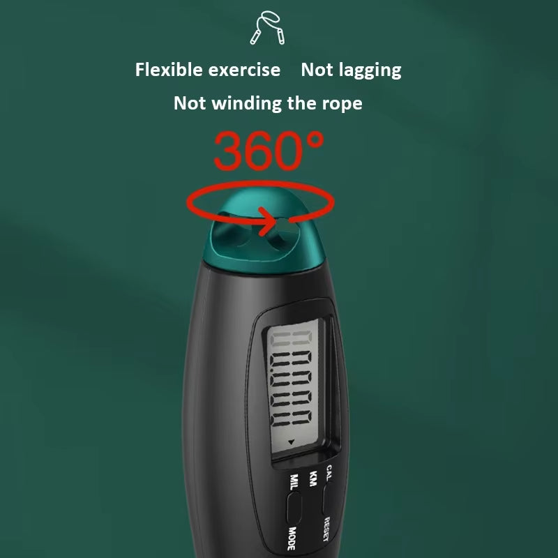 Intelligent Cordless Jump Rope with Negative Weight Ball and Steel Wire for Adult Training and Fitness Equipment