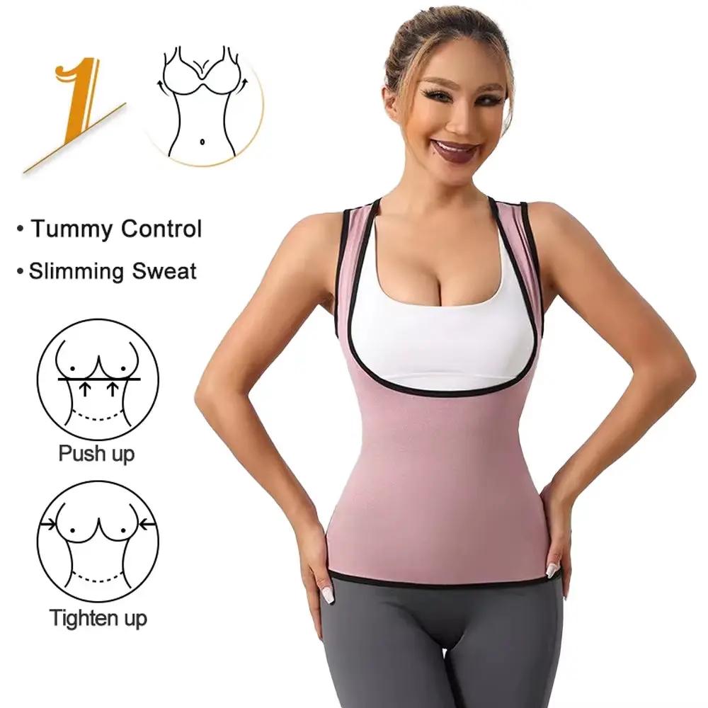 1Pcs Sweat Vest for Women Weight Loss Sweat Workout Tank Top Slimming Sauna Shirt, Heat Trapping Sweat Compression Vest