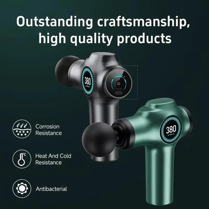 Massage Gun Deep Tissue, Muscle Fascia Gun，Muscle Massage Gun for Pain Relief with 4 Massage Heads & 6 Speeds